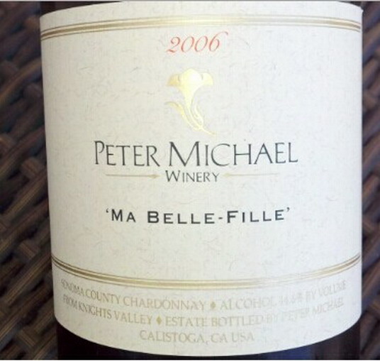 彼特麦克美女霞多丽干白Peter Michael Winery Ma Belle-Fille Chardonnay