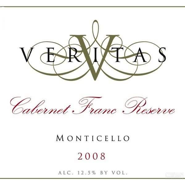 维利塔斯珍藏品丽珠干红Veritas Reserve Cabernet Franc