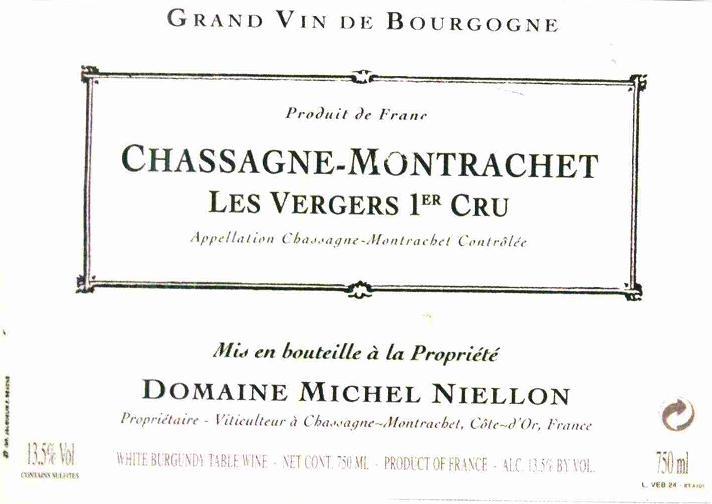 尼尔伦维奇园干白Domaine Michel Niellon Les Vergers