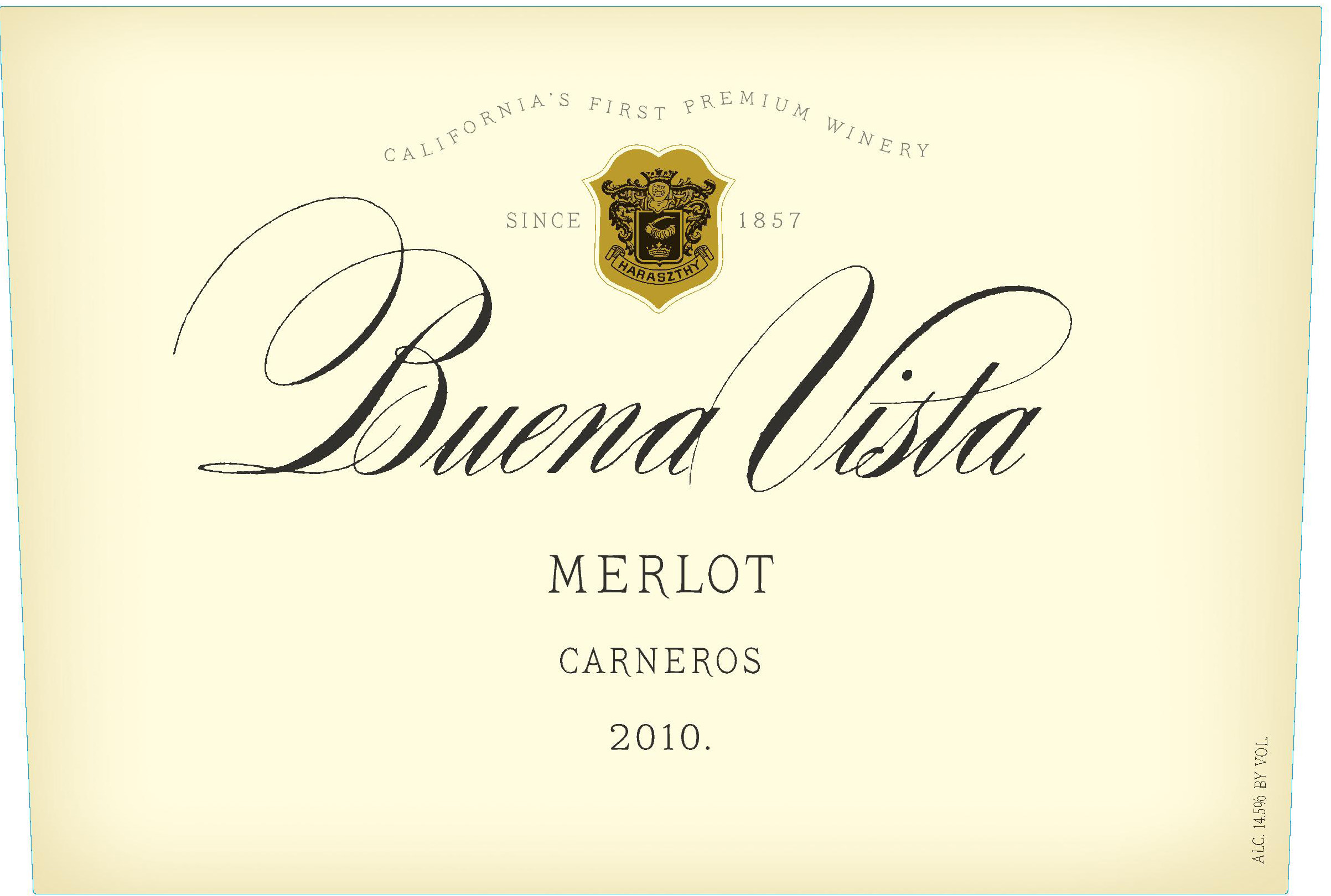 维斯塔卡纳罗斯梅洛干红Buena Vista Winery Carneros Merlot