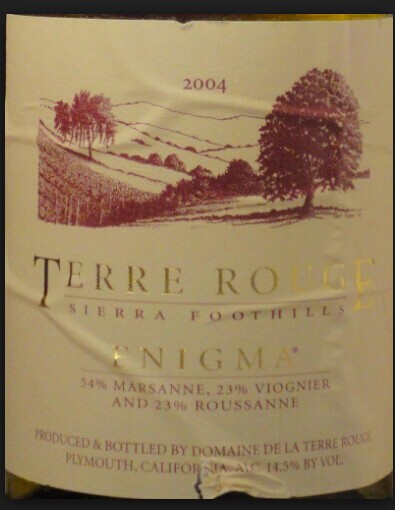 红土银马干白Domaine de La Terre Rouge Enigma