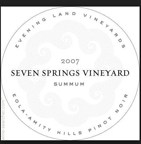 Evening Land White Label Seven Springs Vineyard Summum Pinot Noir