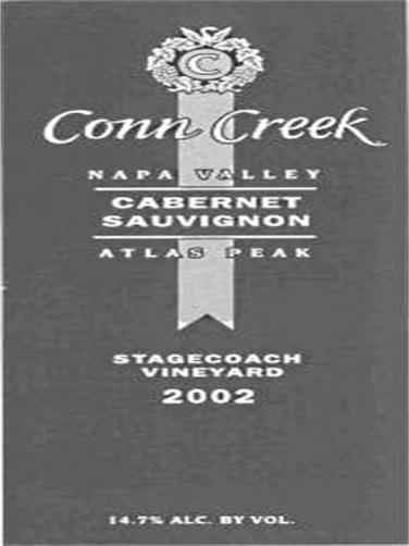 康溪驿站马车园赤霞珠干红Conn Creek Stagecoach Vineyard Cabernet Sauvignon