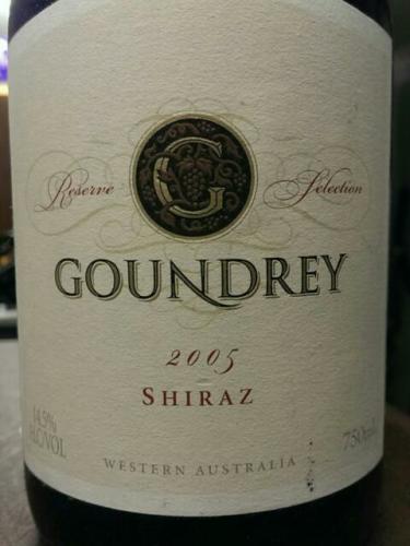 谷瑞珍藏精选西拉干红Goundrey Reserve Selection Shiraz