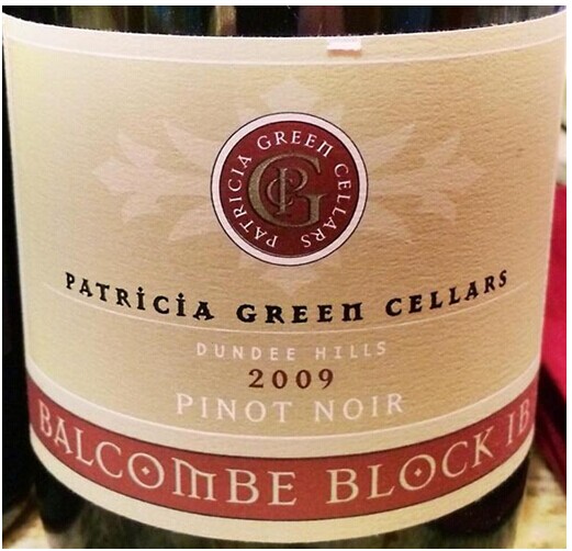 帕格巴尔科姆园1B黑皮诺干红Patricia Green Cellars Balcombe Vineyard Block 1B Pinot Noir