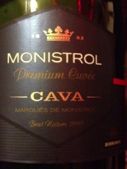 曼尼斯特洛顶级自然干卡瓦起泡酒Marques de Monistrol Premium Cuvee Brut Nature Cava