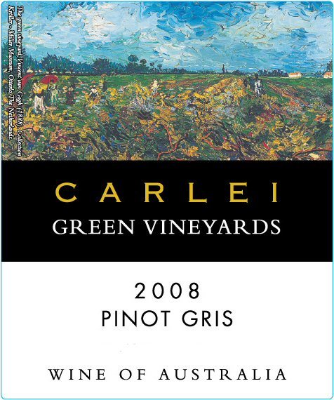 卡利绿绿色葡萄园系列灰皮诺干白Carlei Green Vineyards Pinot Gris