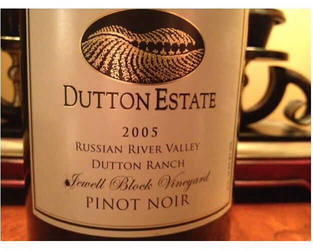 达顿朱厄尔庄园黑皮诺干红Dutton Estate Dutton Ranch Jewell Block Vineyard Pinot Noir