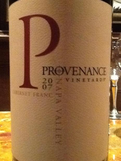 普罗伦斯品丽珠干红Provenance Vineyards Cabernet Franc