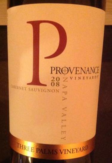 普罗伦斯棕榈园赤霞珠干红Provenance Vineyards Three Palms Vineyard Cabernet Sauvignon