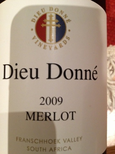 dieu donne merlot (franschhoek)