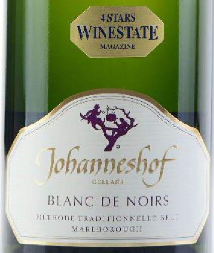 约翰尼索夫黑中白香槟风格起泡酒（传统工艺）Johanneshof Cellars Blanc de Noirs Methode Traditionnelle Brut