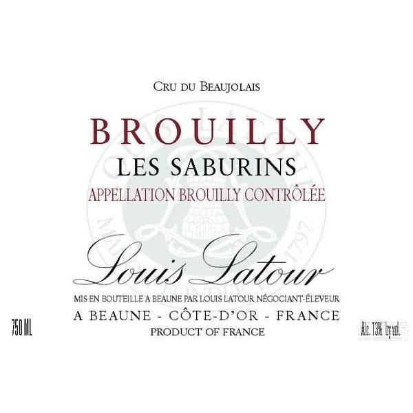 路易拉图布鲁依萨布瑞干红Louis Latour Brouilly Les Saburins