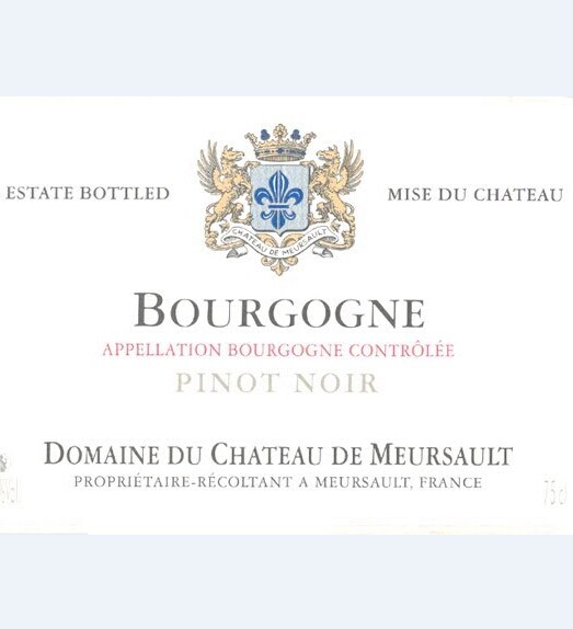 默尔索黑皮诺干红Chateau de Meursault Pinot Noir Rouge 