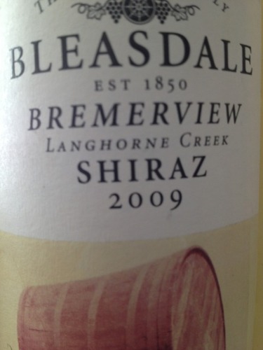 宝黛布雷默风景西拉干红Bleasdale Bremerview Shiraz