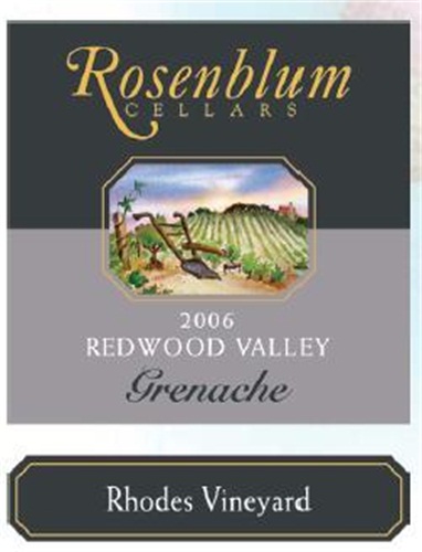 罗森布拉姆罗兹歌海娜干红Rosenblum Cellars Rhodes Grenache