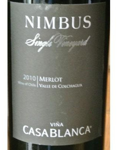 卡萨布兰卡雨云园梅洛干红Vina Casablanca Nimbus Single Vineyard Merlot