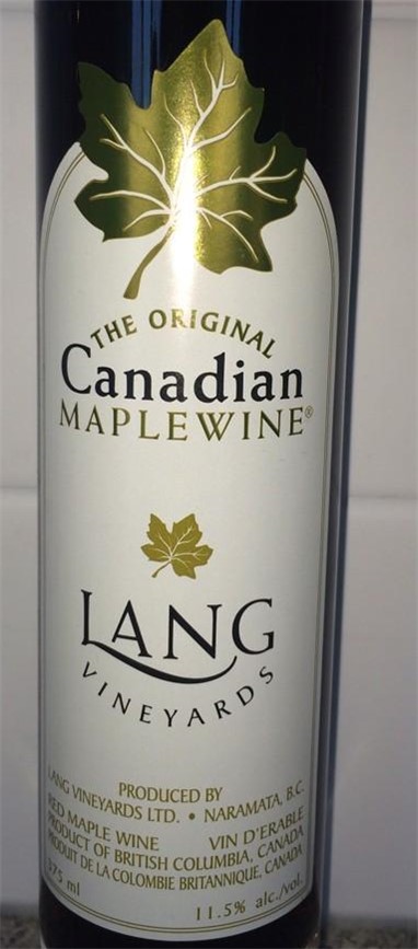 朗酒庄经典加拿大枫糖浆甜红Lang Vineyards The Original Canadian Maple Red Wine