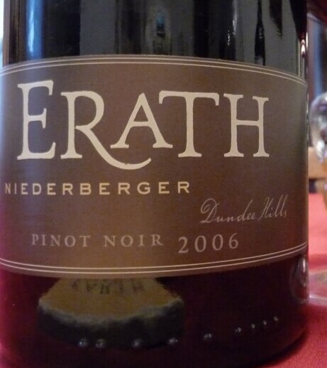 艾拉斯尼德伯哲园黑皮诺干红Erath Niederberger Pinot Noir