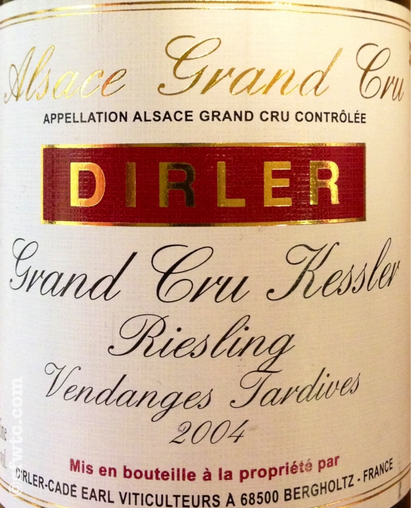 凯德酒庄凯斯勒雷司令晚收半甜白Domaine Dirler-Cade Riesling Vendanges Tardives Kessler