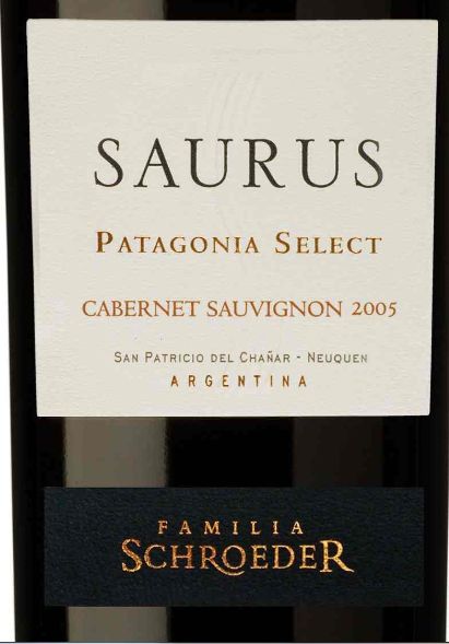 史诺德萨瑞丝巴塔哥尼亚精选赤霞珠干红Familia Schroeder Saurus Patagonia Select Cabernet Sauvignon