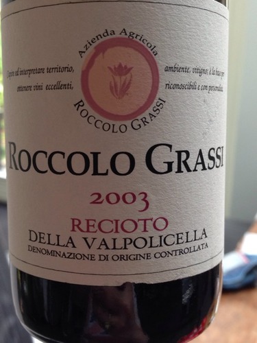 洛卡雷乔托瓦尔波里切拉甜红Roccolo Grassi Recioto della Valpolicella