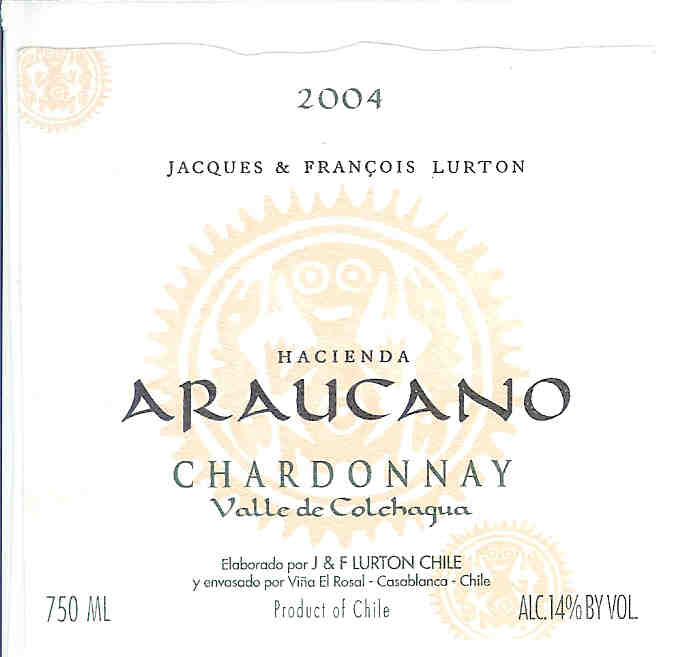 J & F Lurton Araucano Chardonnay