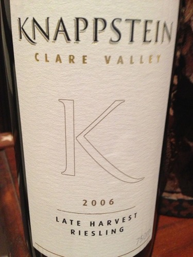 纳帕斯坦晚收雷司令干白Knappstein Late Harvest Riesling