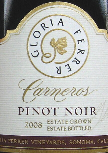 光荣的菲拉罗斯黑皮诺干红Gloria Ferrer Pinot Noir