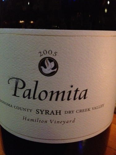 帕洛玛帕罗米塔西拉干红Paloma Palomita Syrah