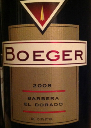 伯格尔巴贝拉干红Boeger Winery Barbera