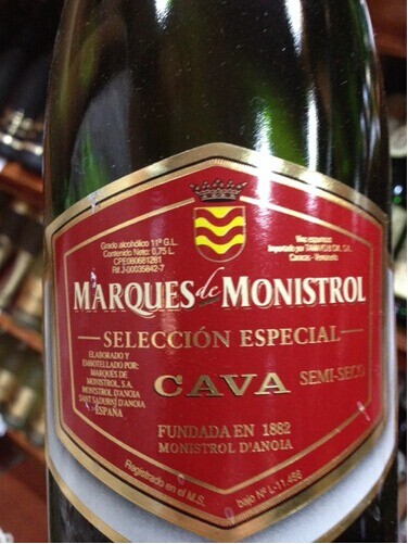 曼尼斯特洛精选半干型卡瓦起泡酒Marques De Monistrol Seleccion Especial Semi Seco Cava