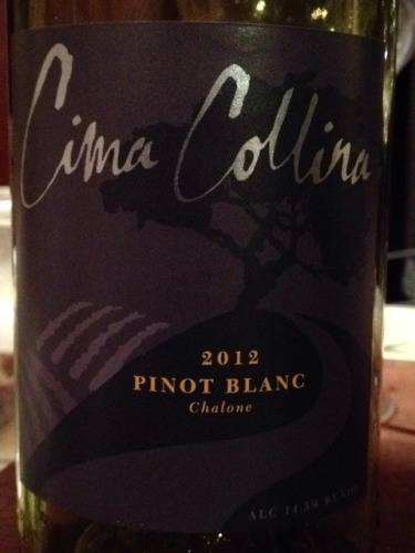 西玛科里纳夏珑娜白皮诺干白Cima Collina Chalone Pinot Blanc