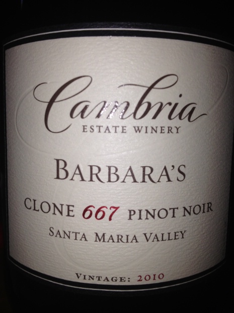 坎布瑞科隆667梅洛干红Cambria Clone 667 Pinot Noir