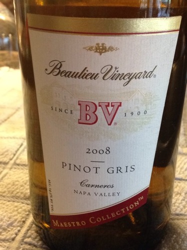 柏里欧大师典藏灰皮诺干白Beaulieu Vineyard BV Maestro Collection Pinot Gris