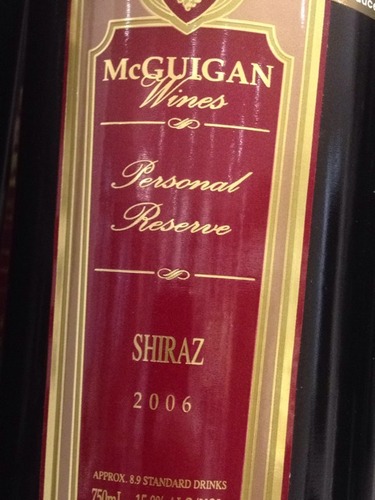 麦格根私人珍藏西拉干红McGuigan Personal Reserve Shiraz