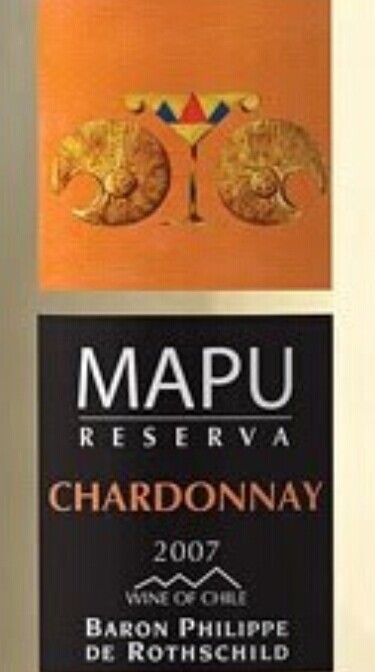 罗斯柴尔德男爵智利马普珍藏霞多丽干白Baron Philippe de Rothschild Mapu Reserva Chardonnay