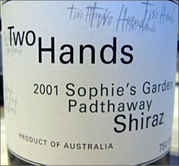 双掌苏菲花园设拉子干红Two Hands Sophie's Garden Shiraz