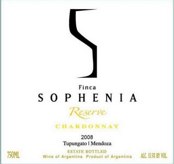 索菲亚珍藏霞多丽干白Finca Sophenia Reserve Chardonnay