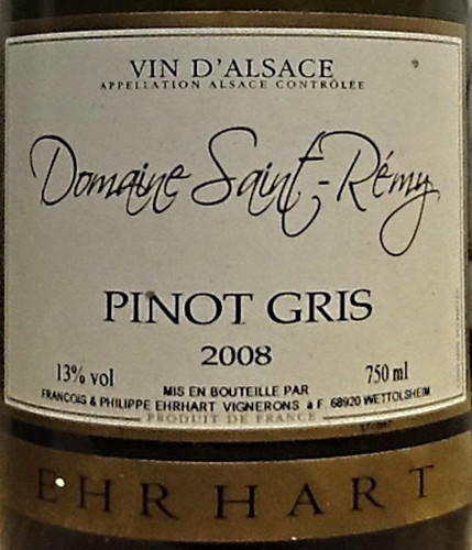 圣雷米灰皮诺半干白Domaine Saint Remy Pinot Gris