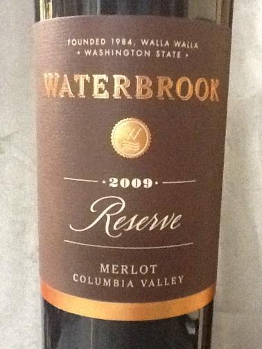 水博客珍藏梅洛干红Waterbrook Reserve Merlot