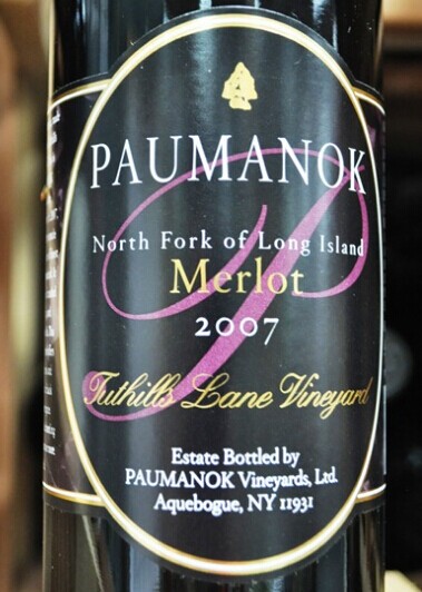 葡美奥克托兰园梅洛干红Paumanok Vineyards Tuthills Lane Vineyard Merlot