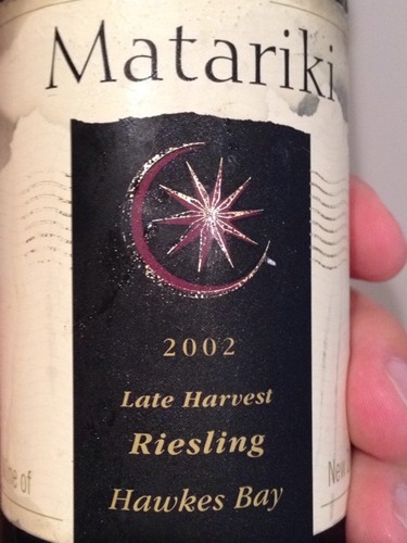 玛塔里奇晚收雷司令干白Matariki Late Harvest Riesling