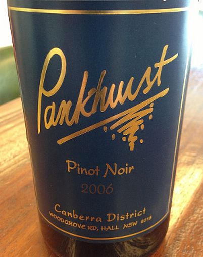 潘荷斯黑皮诺干红Pankhurst Pinot Noir