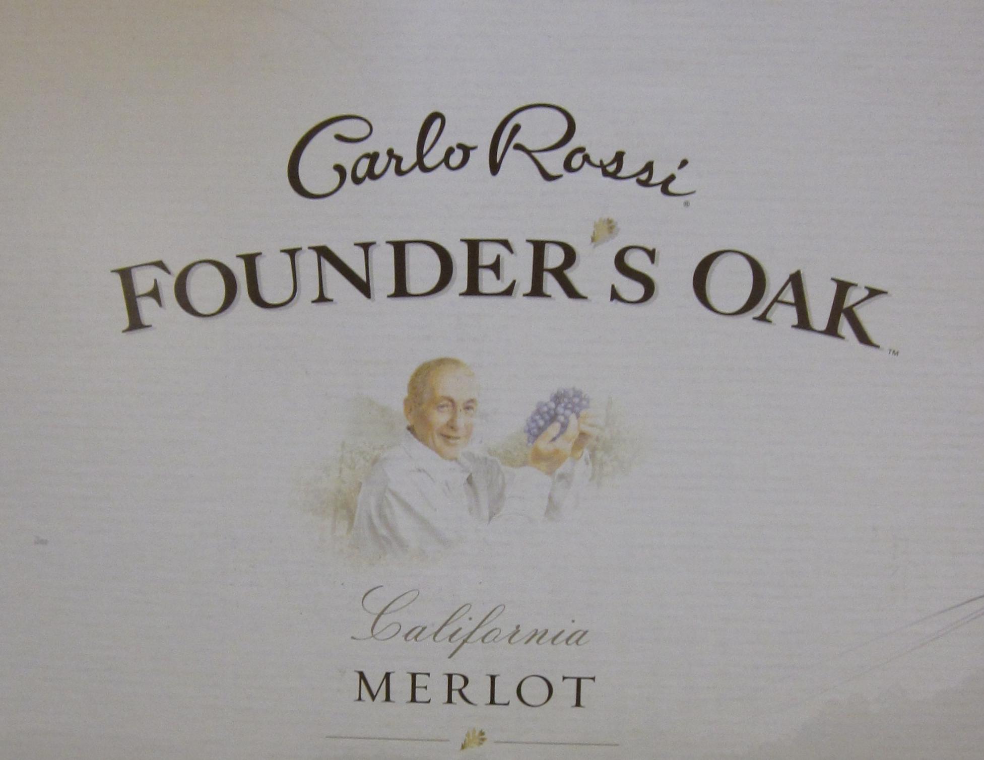 加州乐事创始人橡木桶梅洛干红Carlo Rossi Founder's Oak Merlot