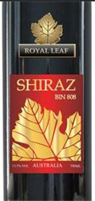 君叶BIN 808西拉干红Royal leaf BIN 808 Shiraz