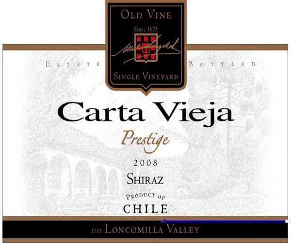 卡塔维嘉高级隆康为拉谷西拉干红Carta Vieja Prestige Loncomilla Valley Shiraz