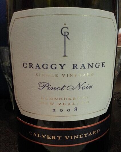 克拉吉卡尔弗特园黑皮诺干红Craggy Range Calvert Vineyard Pinot Noir