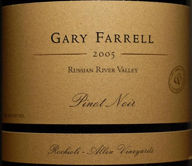 法雷尔艾伦庄园黑皮诺干红Gary Farrell Allen Vineyard Pinot Noir