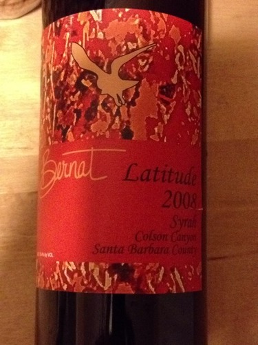 伯纳特拉缇图寇尔森峡谷园西拉干红Bernat Winery Latitude Colson Canyon Vineyard Syrah